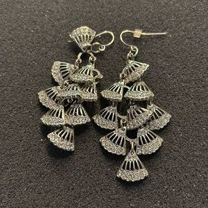 WHBM Gold Pave Chandelier Earring